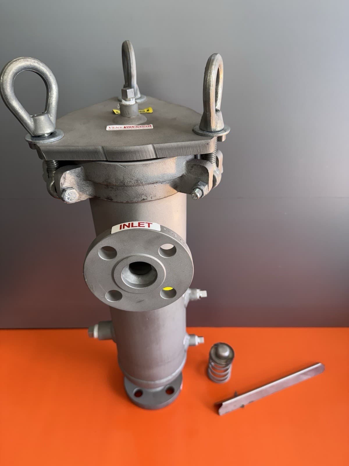 Filter Bag Housing 1”  4-1/2” Dia. X 15” Ht. Housing Trade Size 3” 150PSI SS316 2