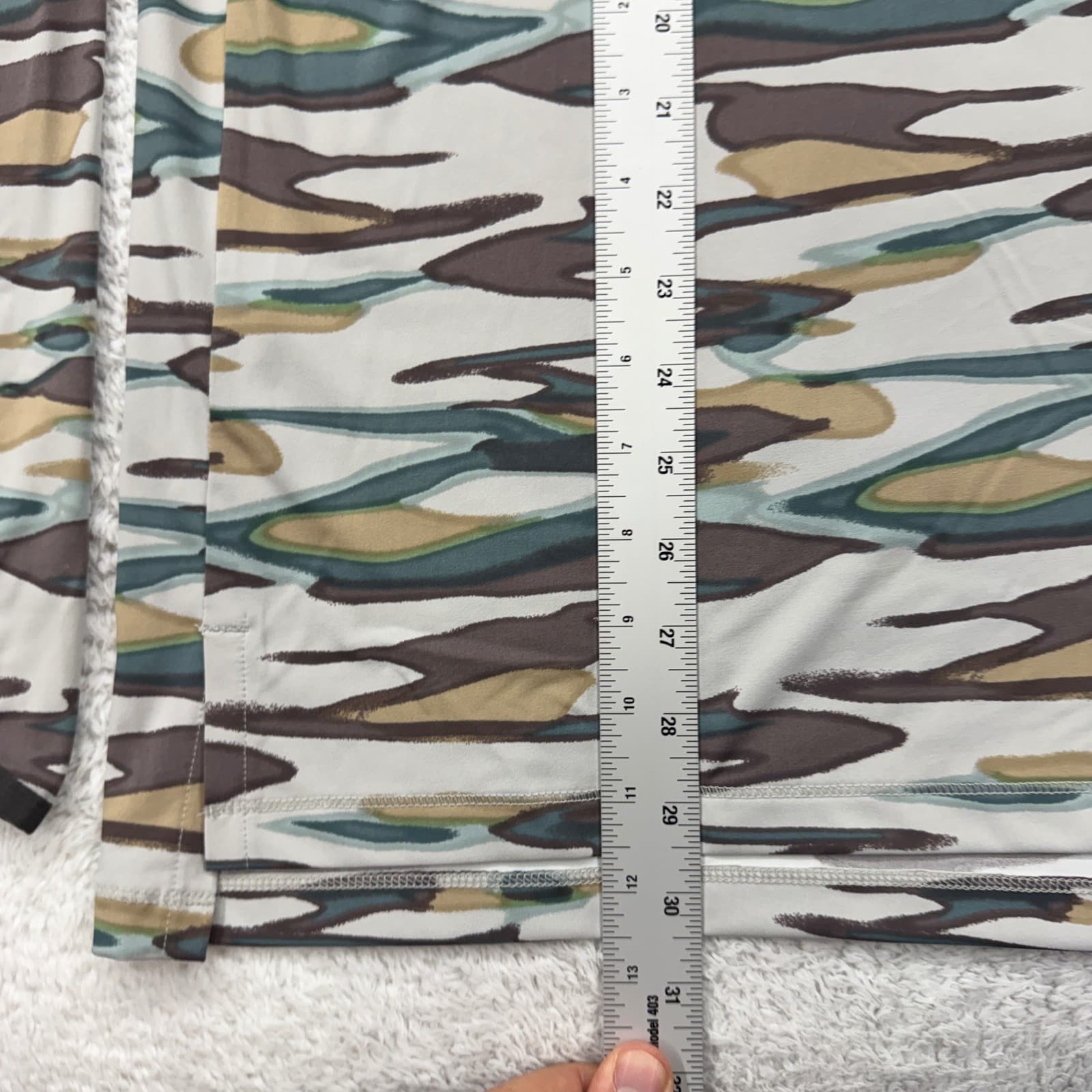 Eddie Bauer Freeshade Camo Hooded Long Sleeve Shirt Mens Medium Beige 4