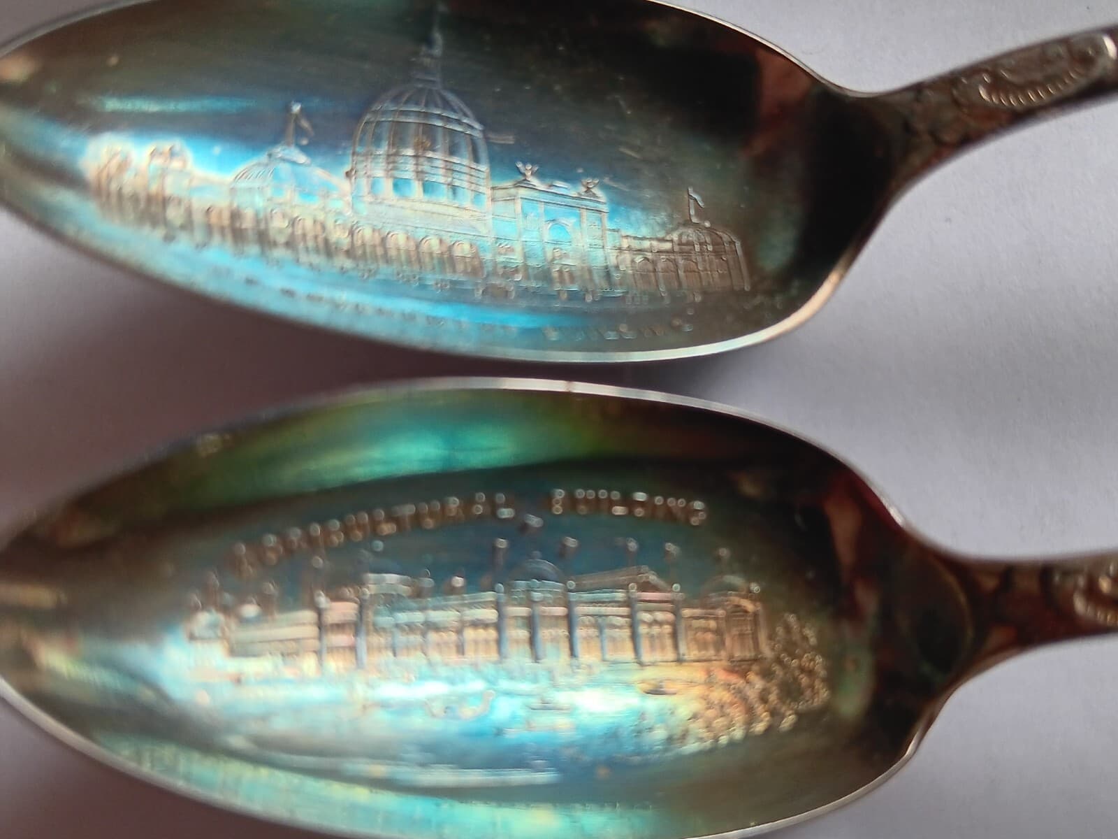 6 collector spoons Leonard MFG various government buildings 4