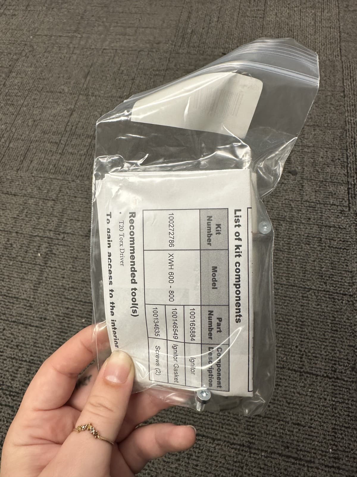 100276370 | A.O. Smith Igniter w/ Gasket - XWH 600-800 2