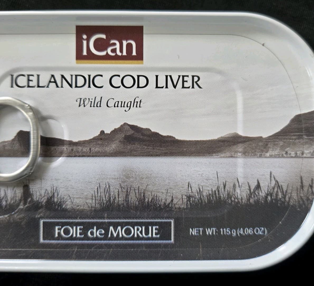 iCan Icelandic Cod Liver Wild Caught (4.06 oz / 115 g) - 3 Cans -  Exp 10/2029 2