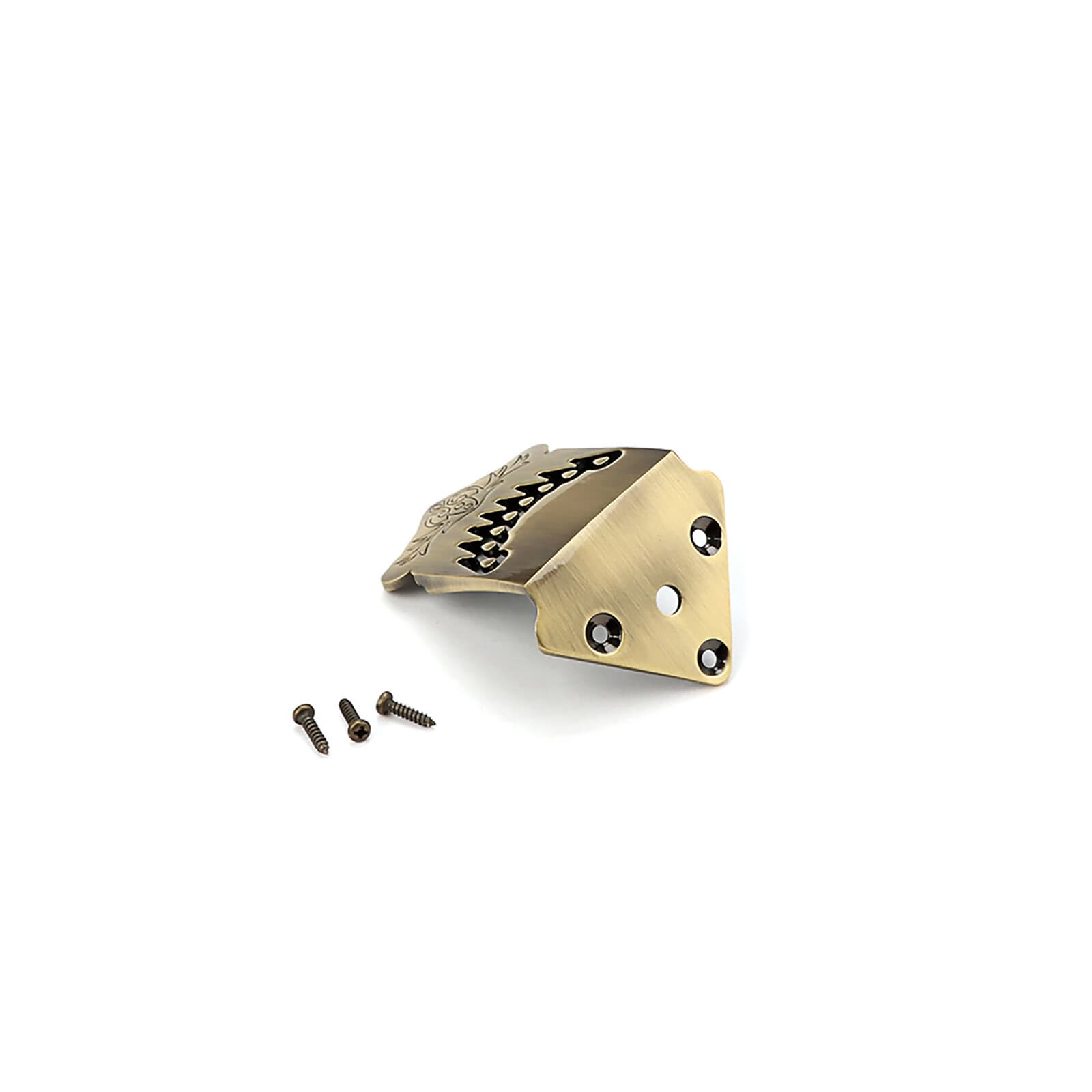 Bronze 8 String Mandolin Tailpiece Feather Pattern Metal Mandolin Music Part 6