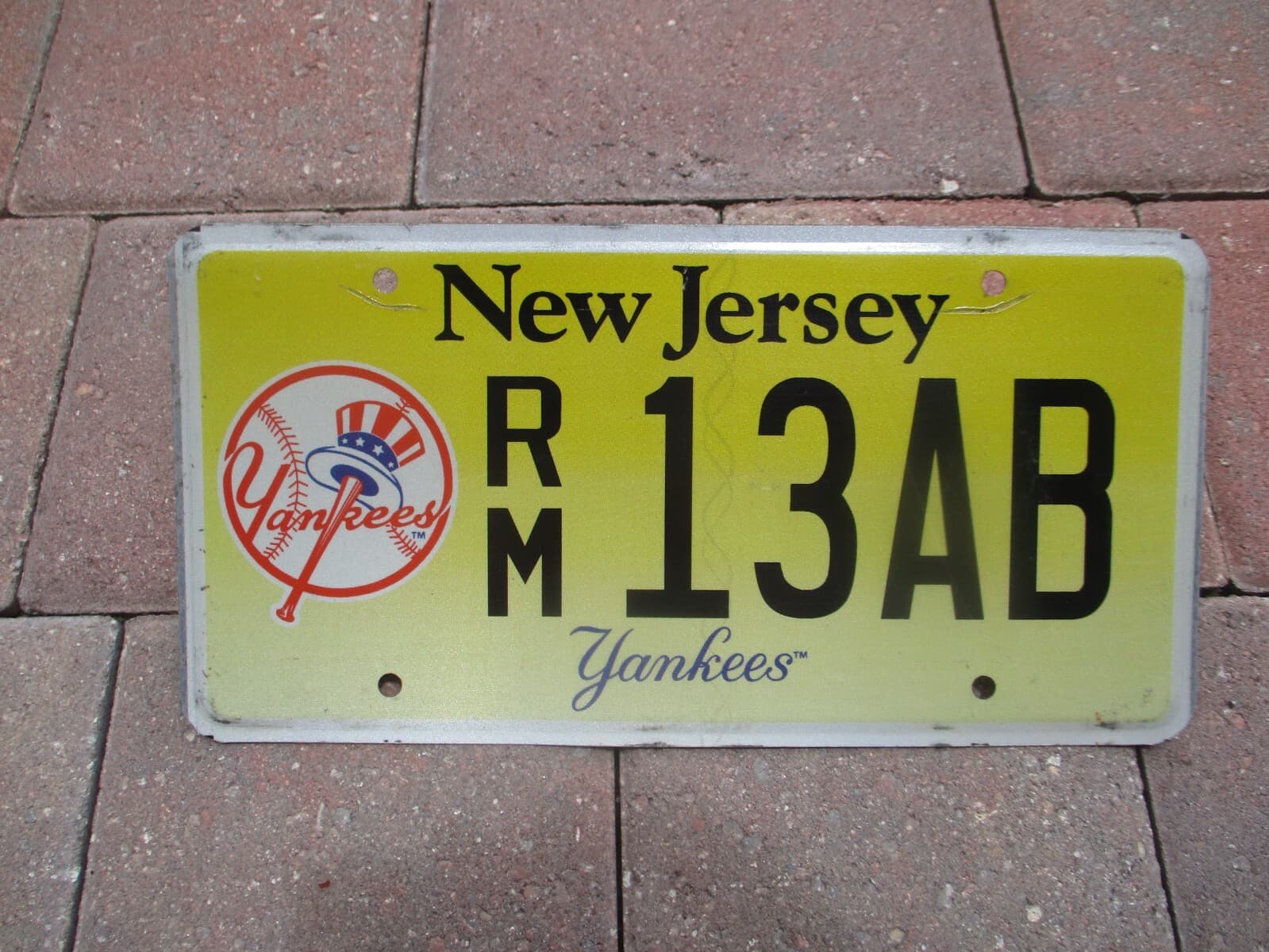 New Jersey Yankees license plate # 13AB