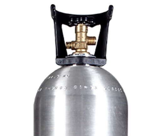 New 50 lb. Aluminum CO2 Cylinder Tank CGA320 Valve and Handle DOT Approved Grow 2