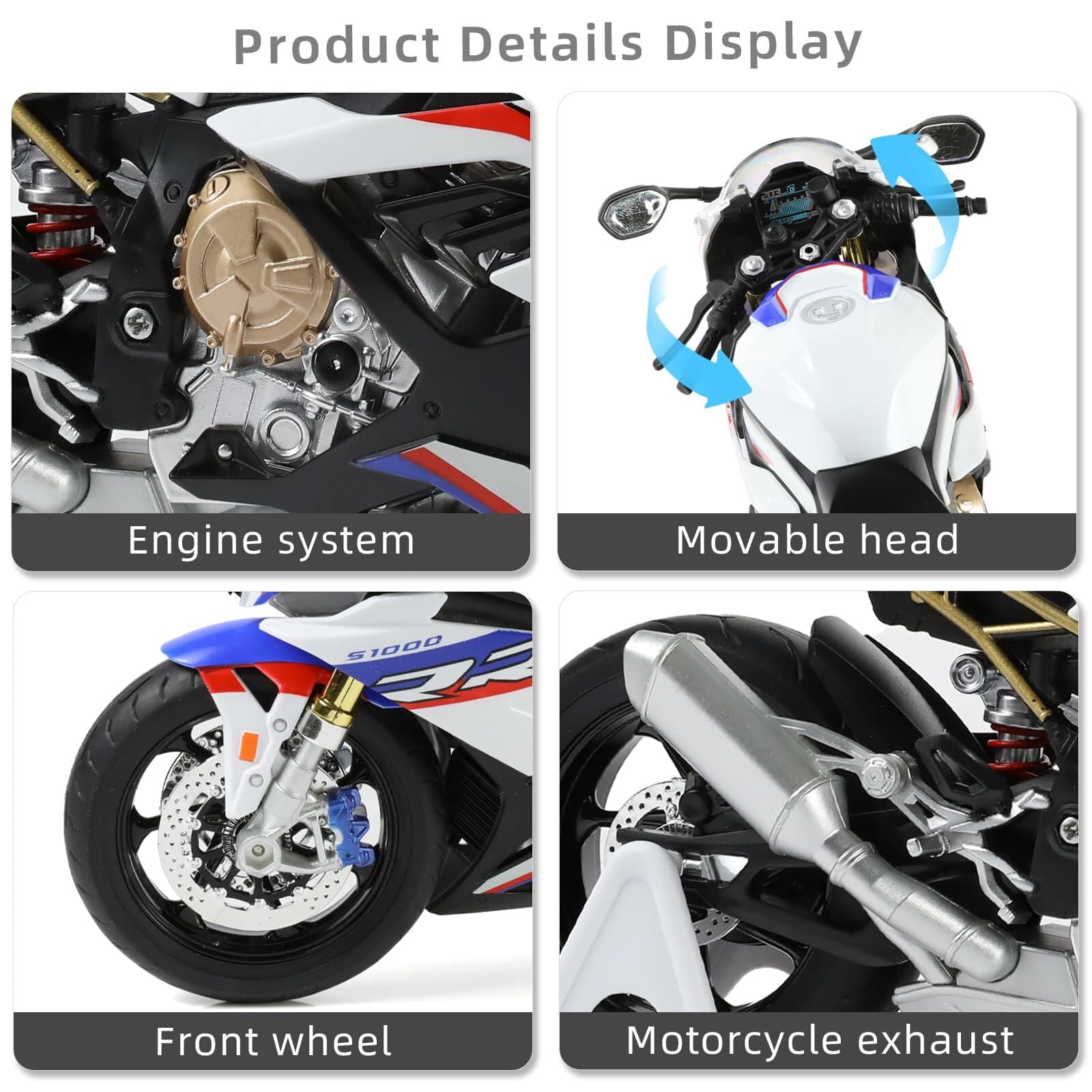 1:9 gift box motorcycle model alloy die-cast model perfect gift holiday gift 5