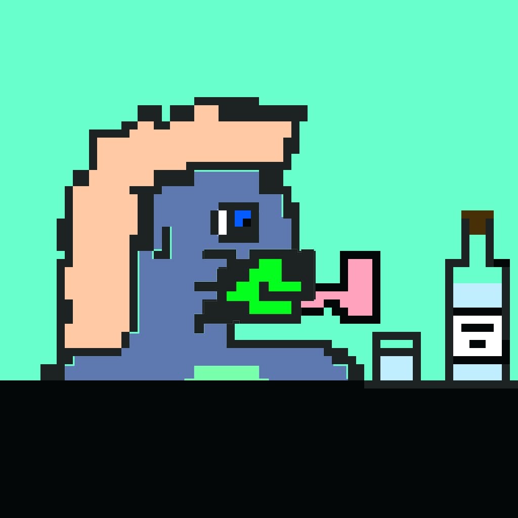 CRYPTO LYIN' PUNKS DIGITAL NFT ART 1 OF 1  COLLECTION FREE SHIPPING!