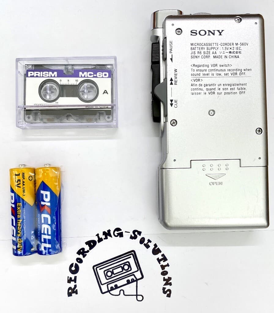 Sony M-560V Micro Cassette Handheld Voice Recorder W/ 1 Tape + 90 Days Warranty 3