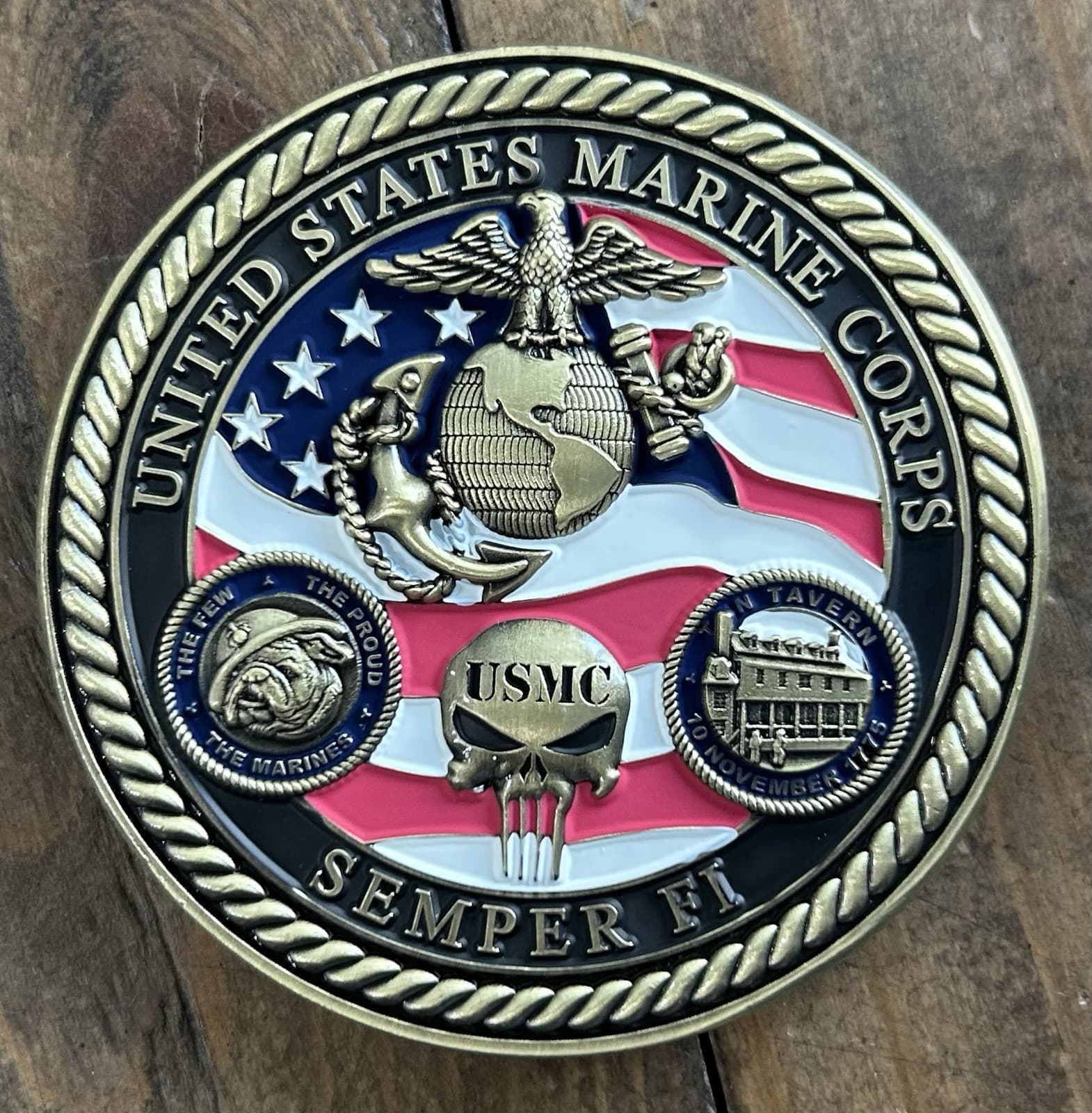 250th Anniversary Challenge Coin United States Marine Corps 1775-2025 USMC 2