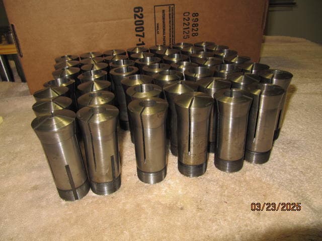 5c collet set used Fowler garmany set of 48 ea 1/64" to 1-1/8" by 64" 2