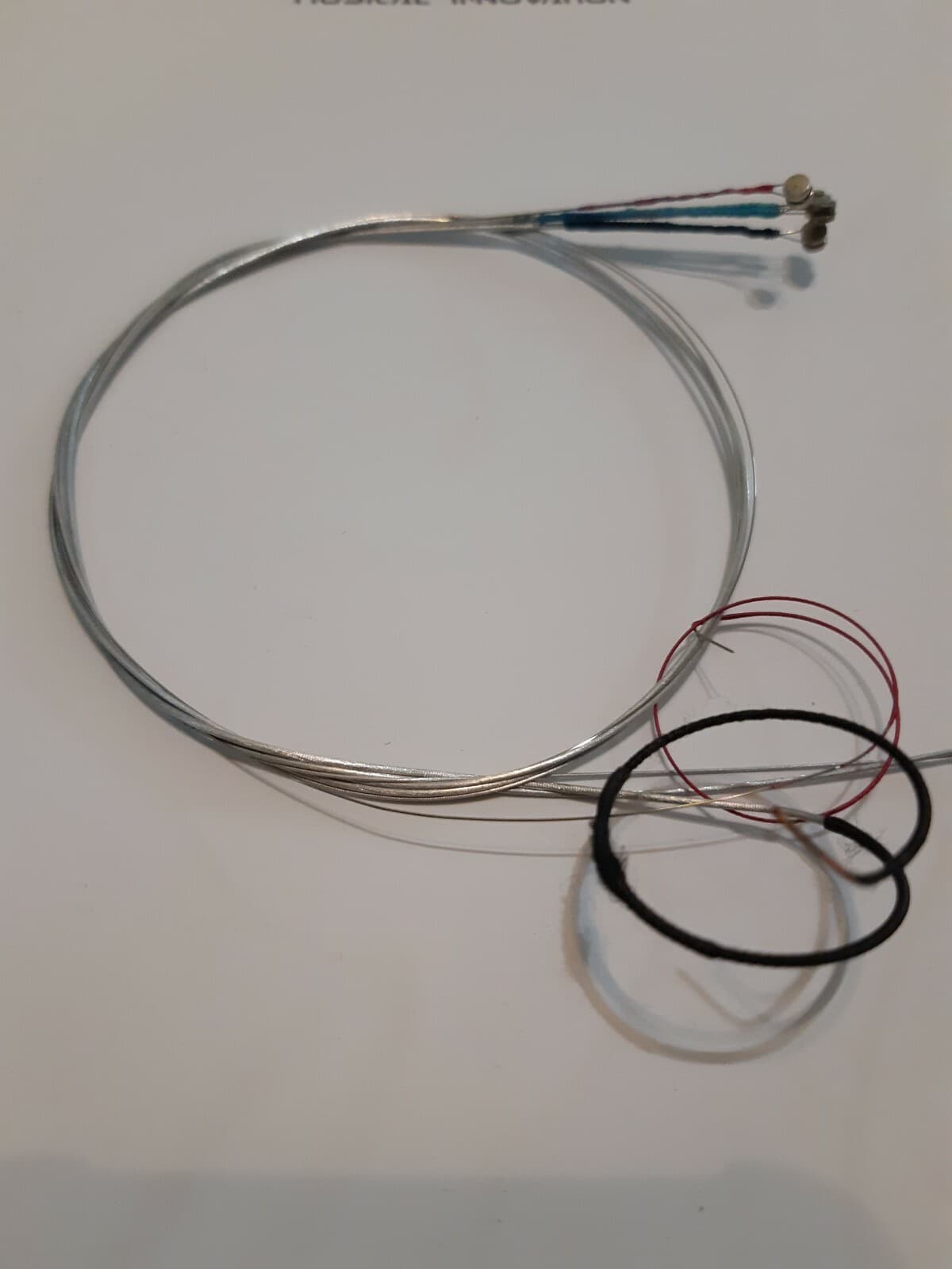 VIOLIN STRINGS SET 4/4 Set E,A,D,G GERMAN SILVER WOUND BALL ENDS-TAKEN OFF NEW   2