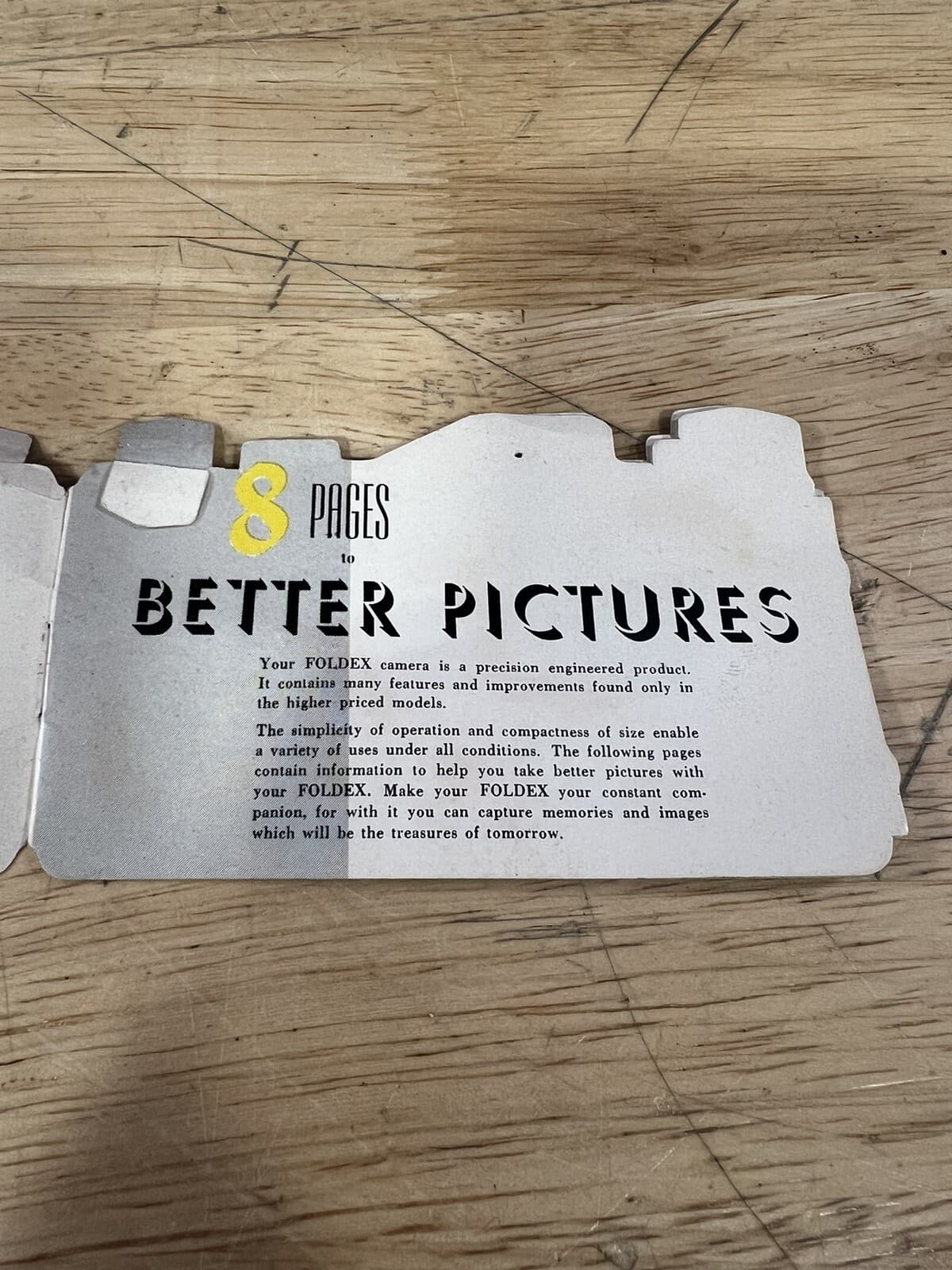 Vintage Foldex-20 Die-cut Manual Booklet 3