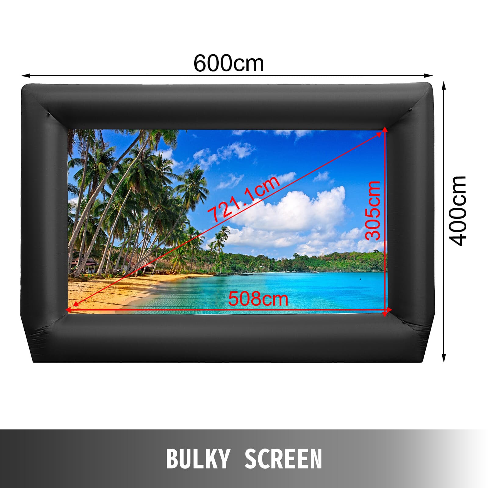 Uimoso Inflatable Movie Screen Outdoor Projector Screen Party Washable Airblown 2