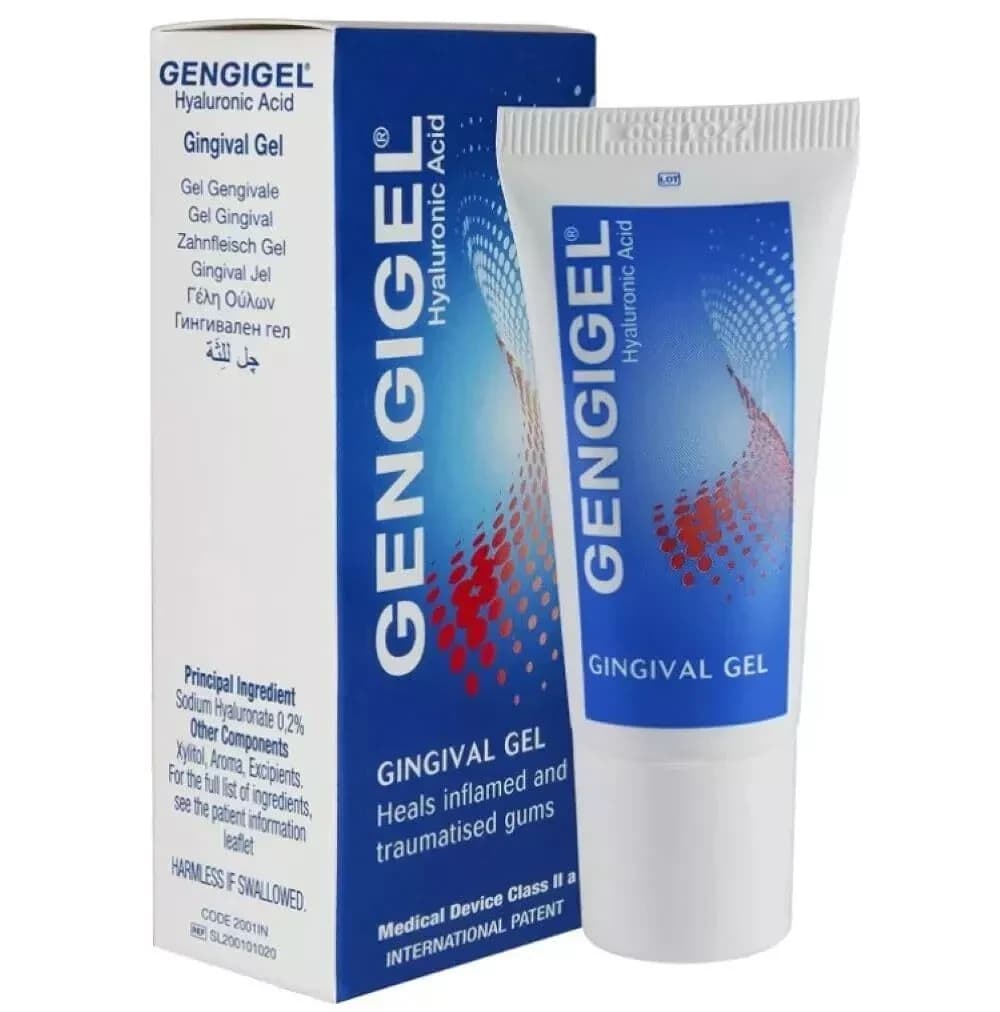 Gengigel gingival gel for damaged gums with hyaluronic acid heals protects 20 ml 2