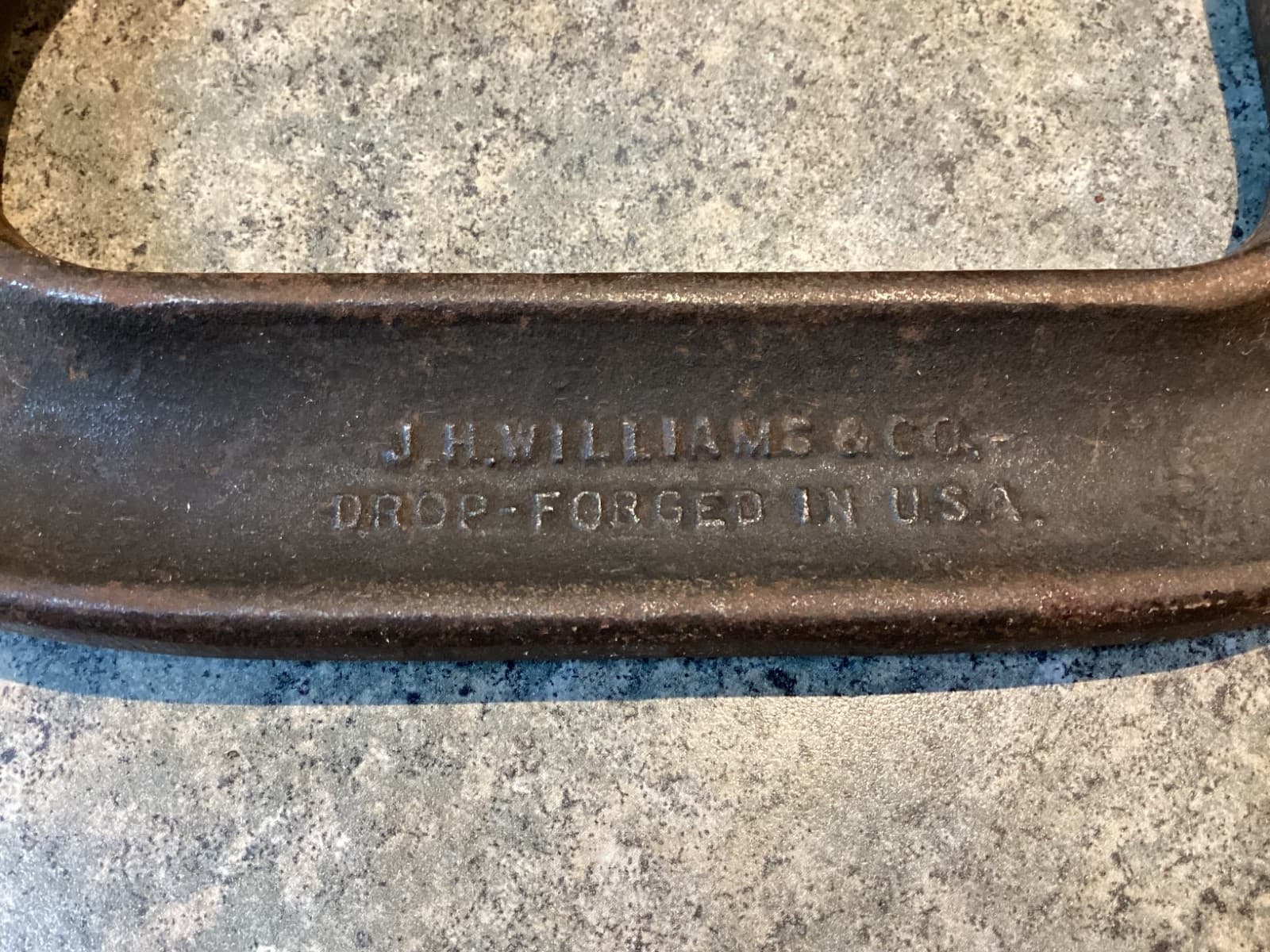 Vintage J.H. Williams CC-404 Deep Throat Clamp 4" C-Clamp - better condition  2