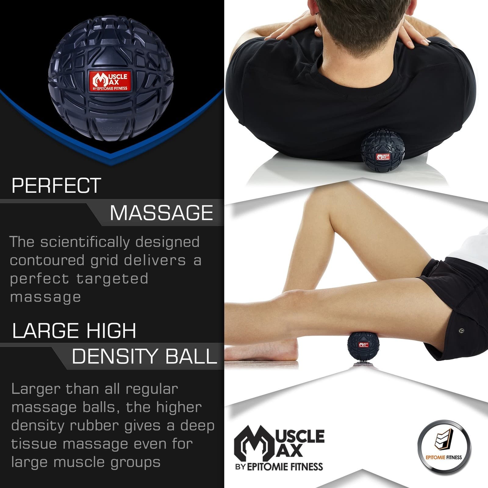 Epitomie Fitness Muscle Max Massage Ball - Therapy Ball for Trigger Point Mas... 2