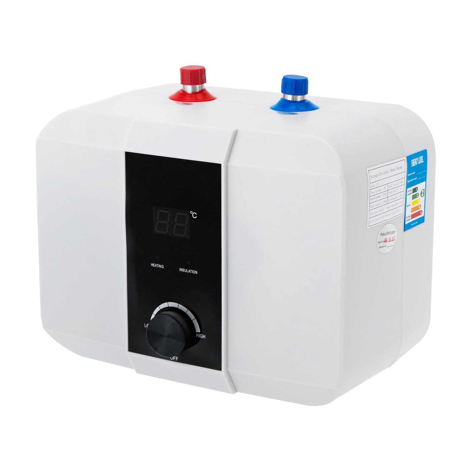 6L Electric Tank Hot Water Heater Bath Under Sink Mini Tank Water Heater 1500W 5