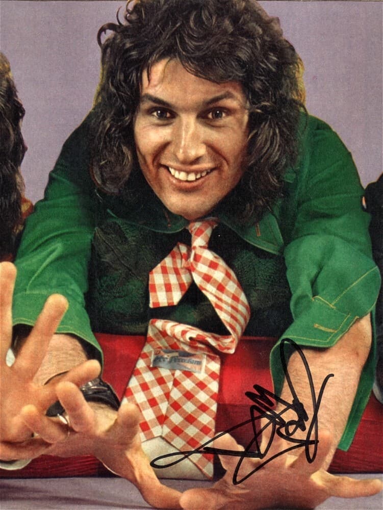 SLADE Dave Hill & Don Powell, We're All Crazy Now My Oh Run Far Autograph SIGNED 3