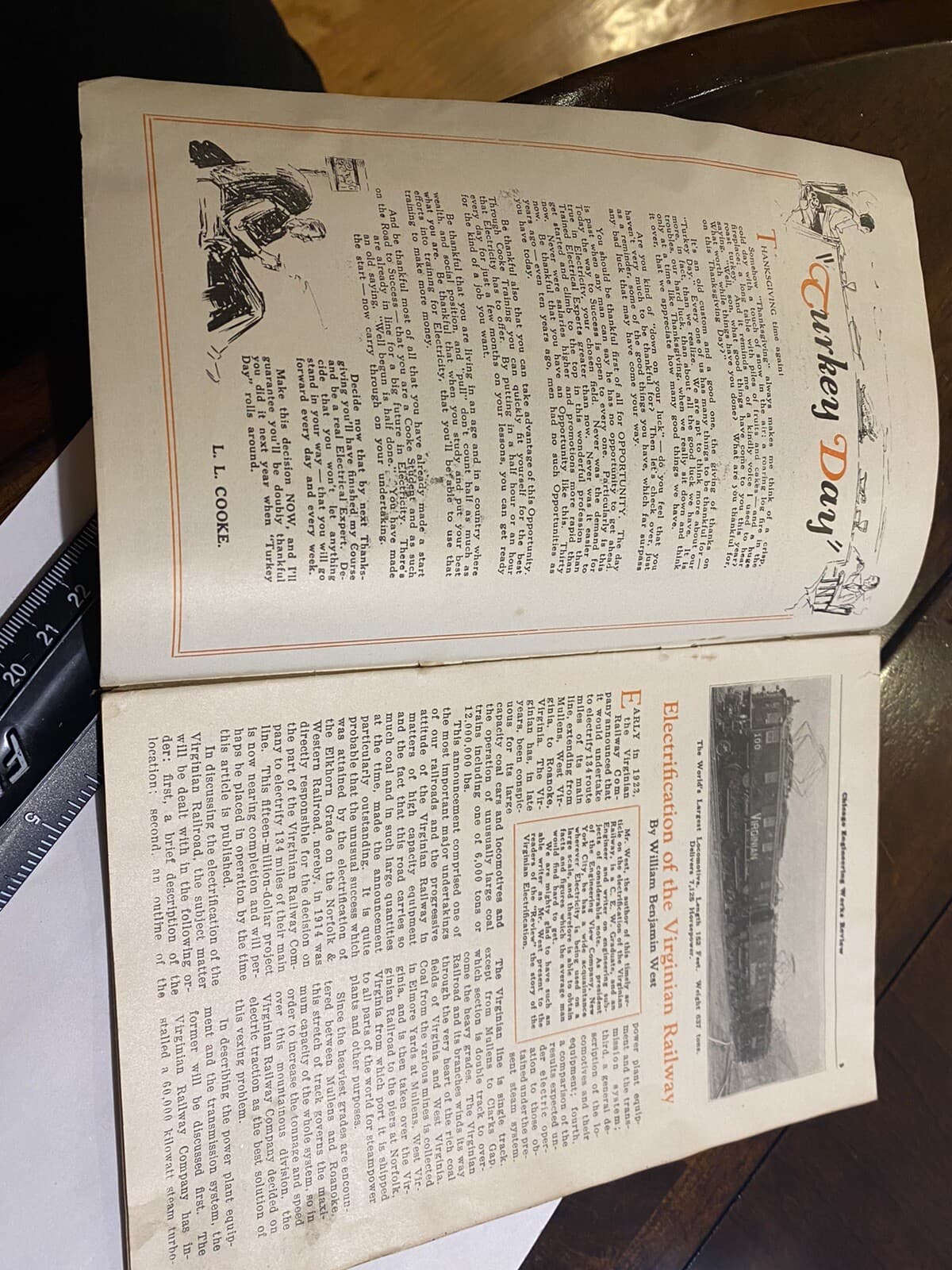 1925 Chicago Engineering Works Review, Thanksgiving Editon - w WESTINGHOUSE AD 3