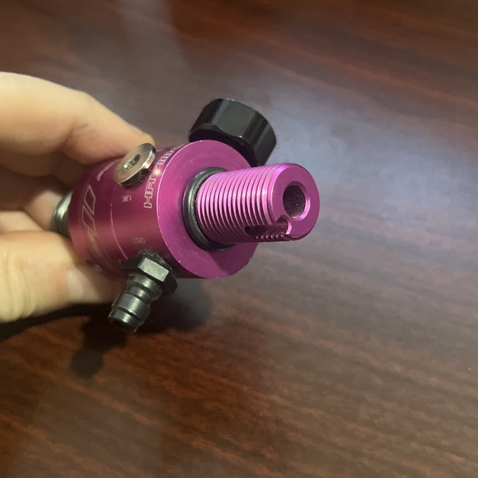 Powerhouse Haymaker Paintball Airsoft 4500 PSI Regulator Bright Dip Pink 5