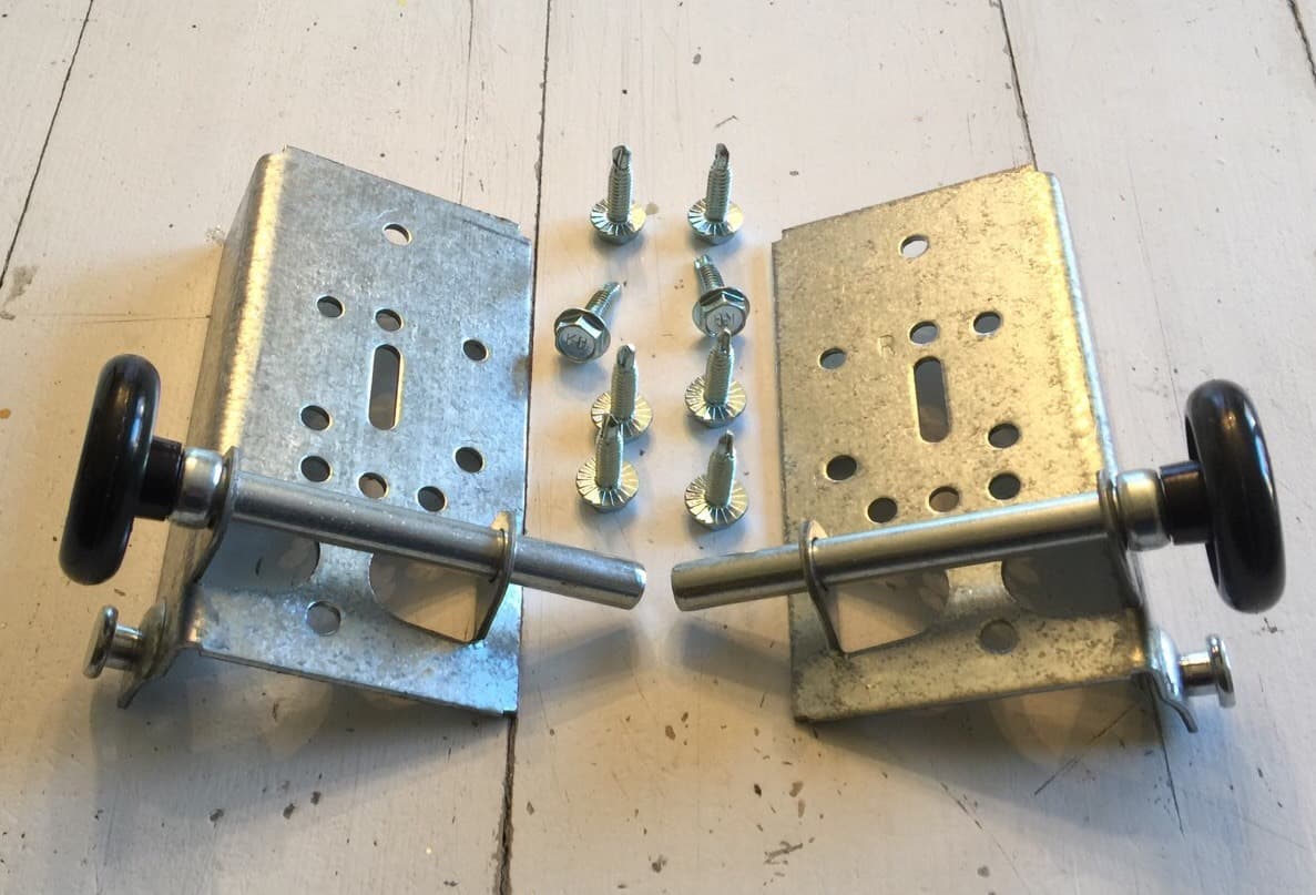 BB-100 & Nylon Rollers Residential Bottom Bracket Fixture Steel Garage Door  OHD