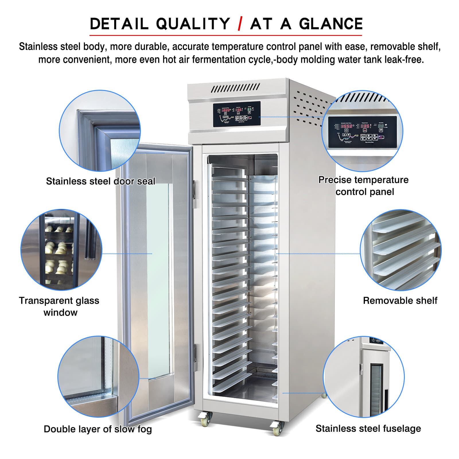 Kolice Commercial 18 trays Bread Proofers, Dough Proofers, Baking Equipment 2