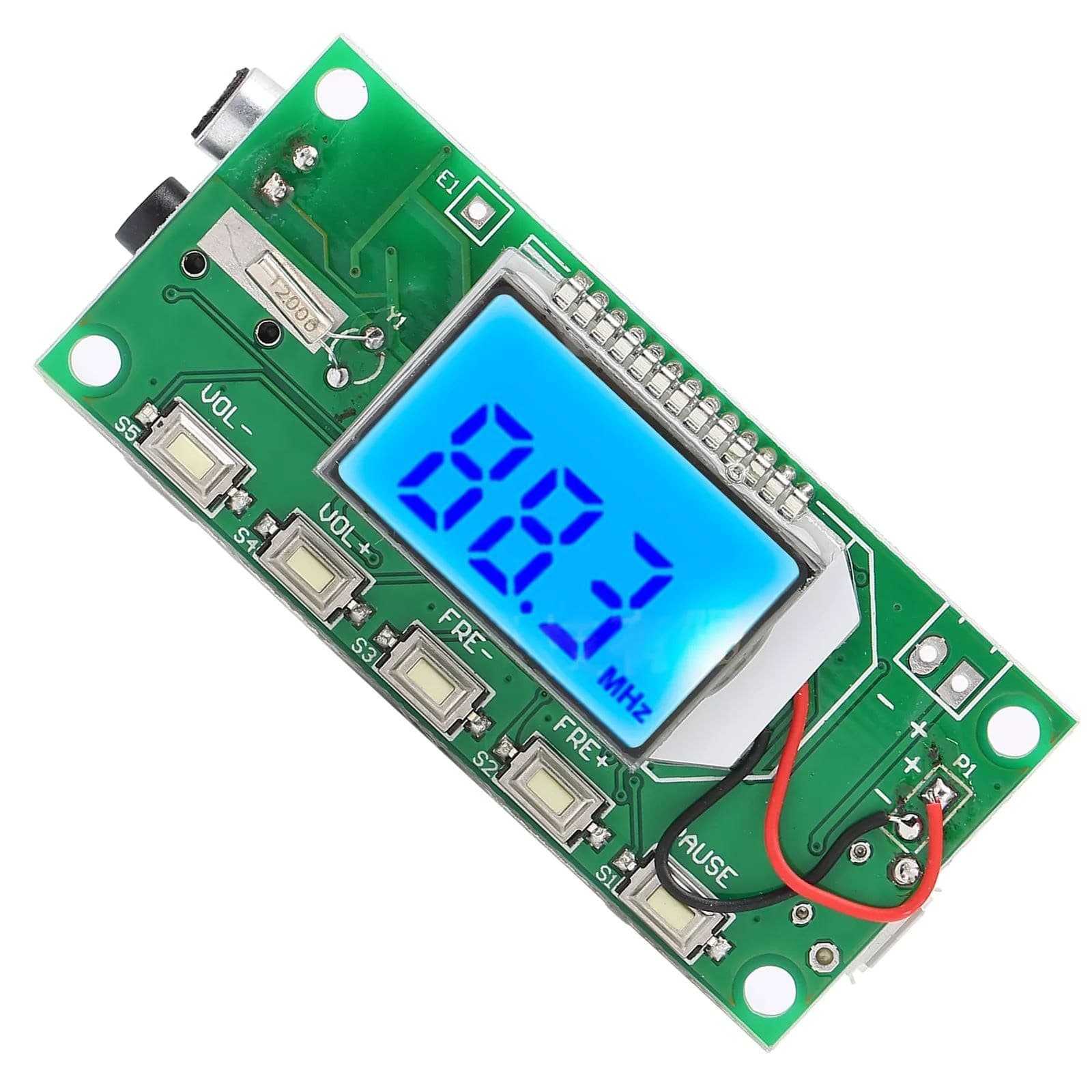 1* FM Transmitter Module PCB Board W/LCD Display Digital FM Radio Accessories 5