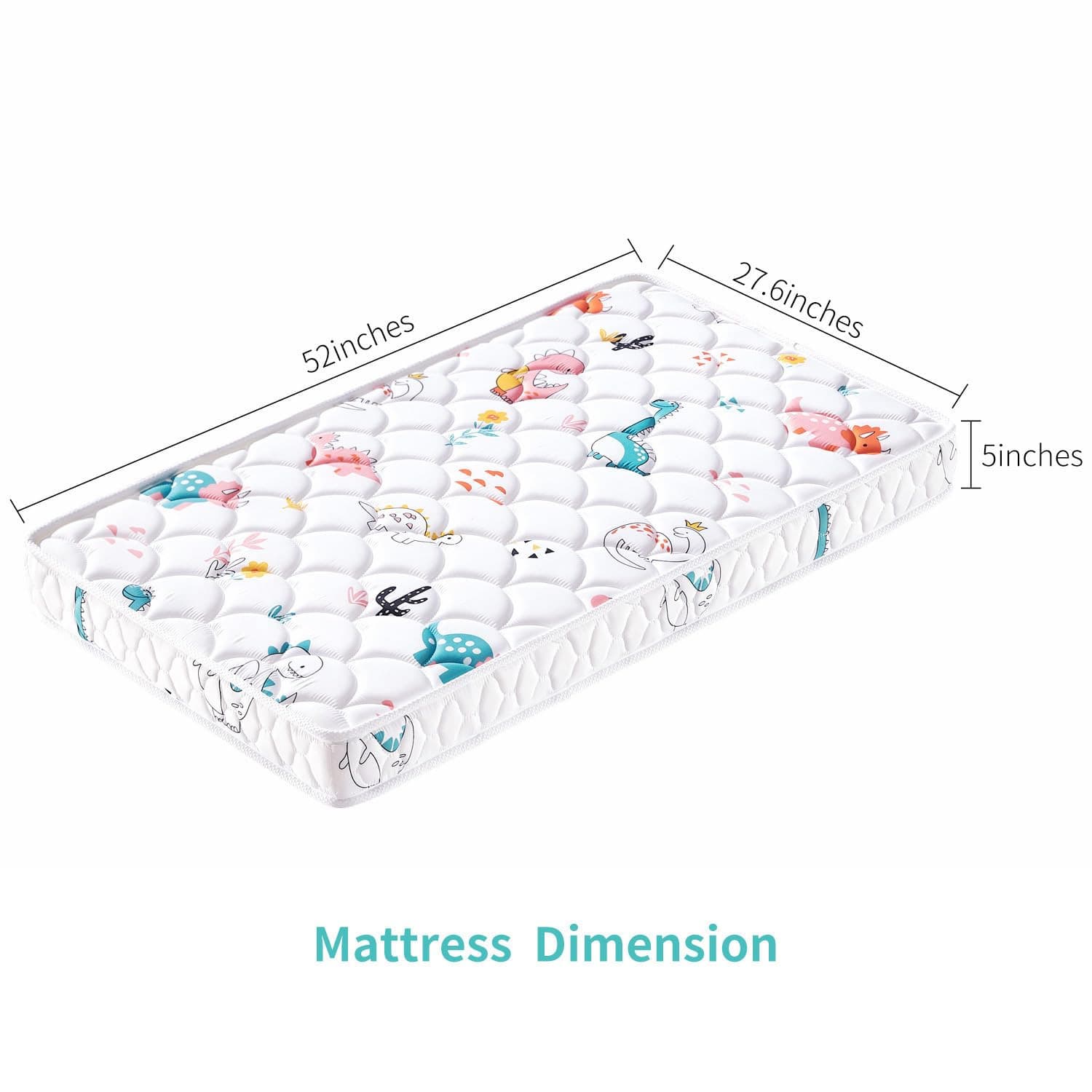 Colchón de cuna de 5" y colchón para niños pequeños, de doble cara y firme 3
