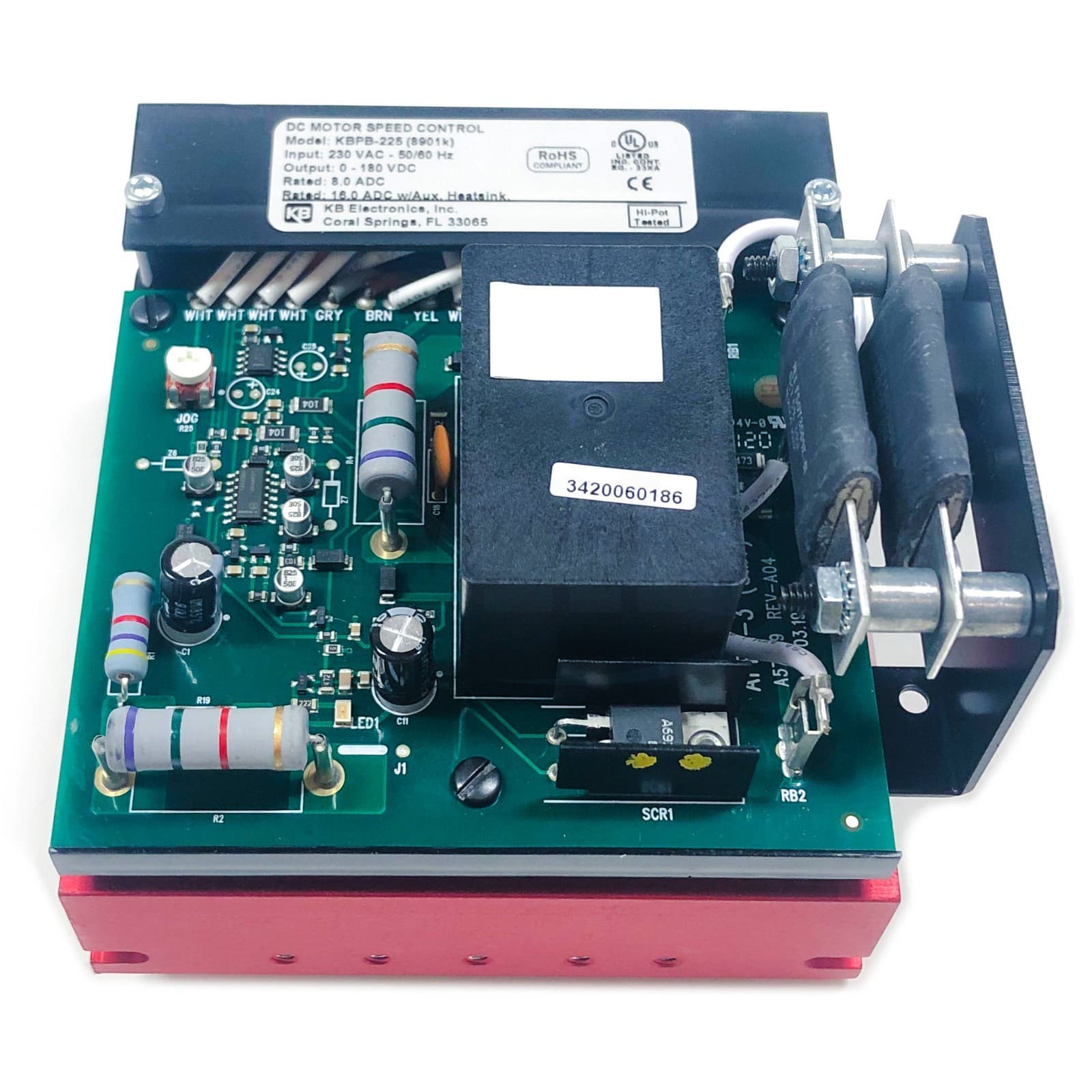 KBPB-225 KB Electronics "Cycler" Solid State DC Motor Speed Controls, 230VAC 4