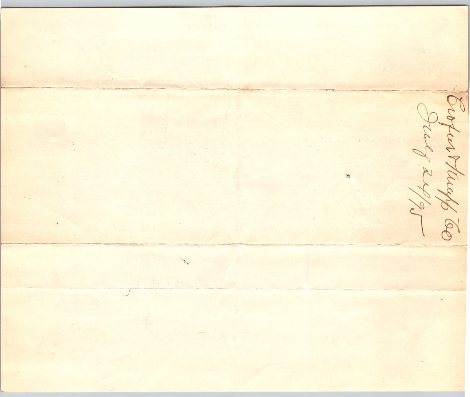 Crofut & Knapp C&K New York Fur Hat Manufacturers 1895 Billhead Scarce (#7) 2