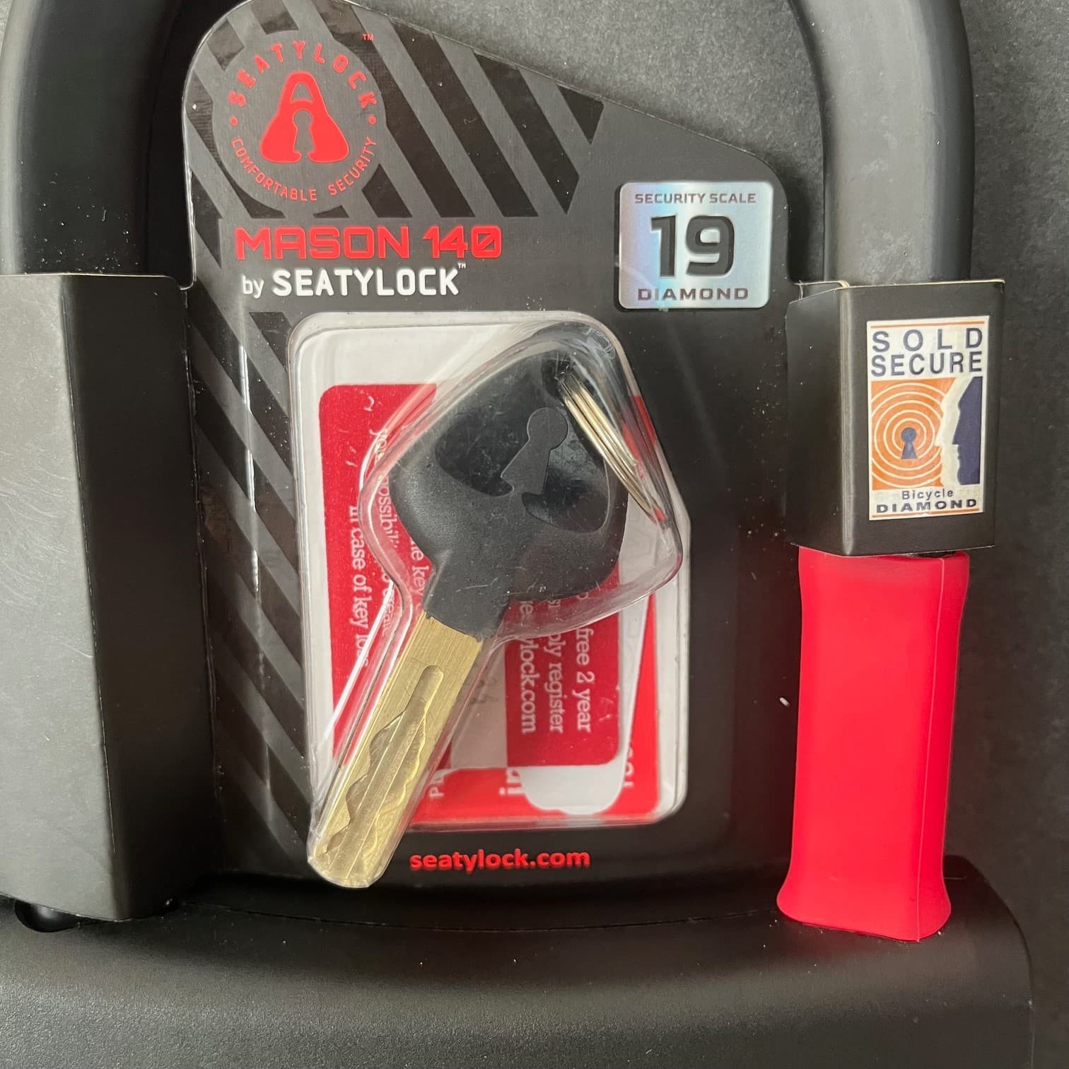 MASON SOLD SECURE DIAMOND RATED BIKE HEAVY DUTY U LOCK 2