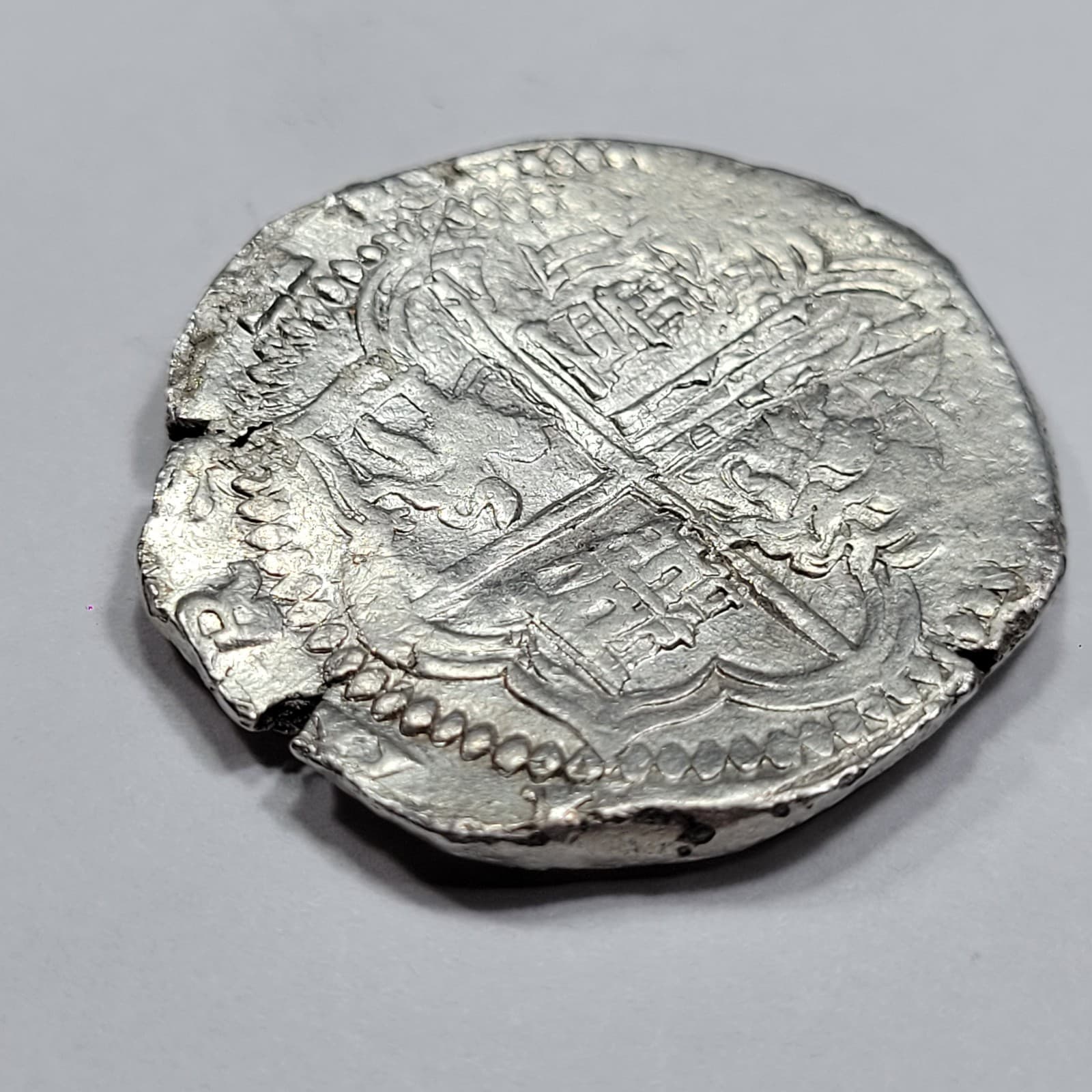 1589-1615 Cob 8 Reales Potosi Bolivia Assayer B Higher Grade AU Nice *K642 3