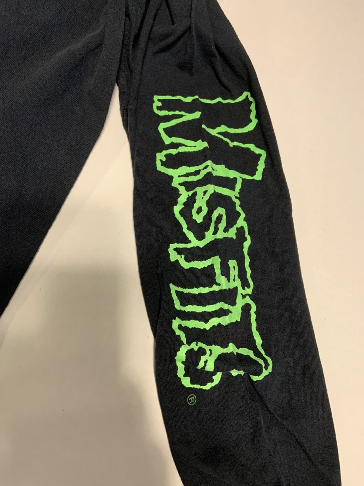 Misfits Long Sleeve Shirt XL Black Reaper Skeleton Playing Guitar 2021 USED READ 3