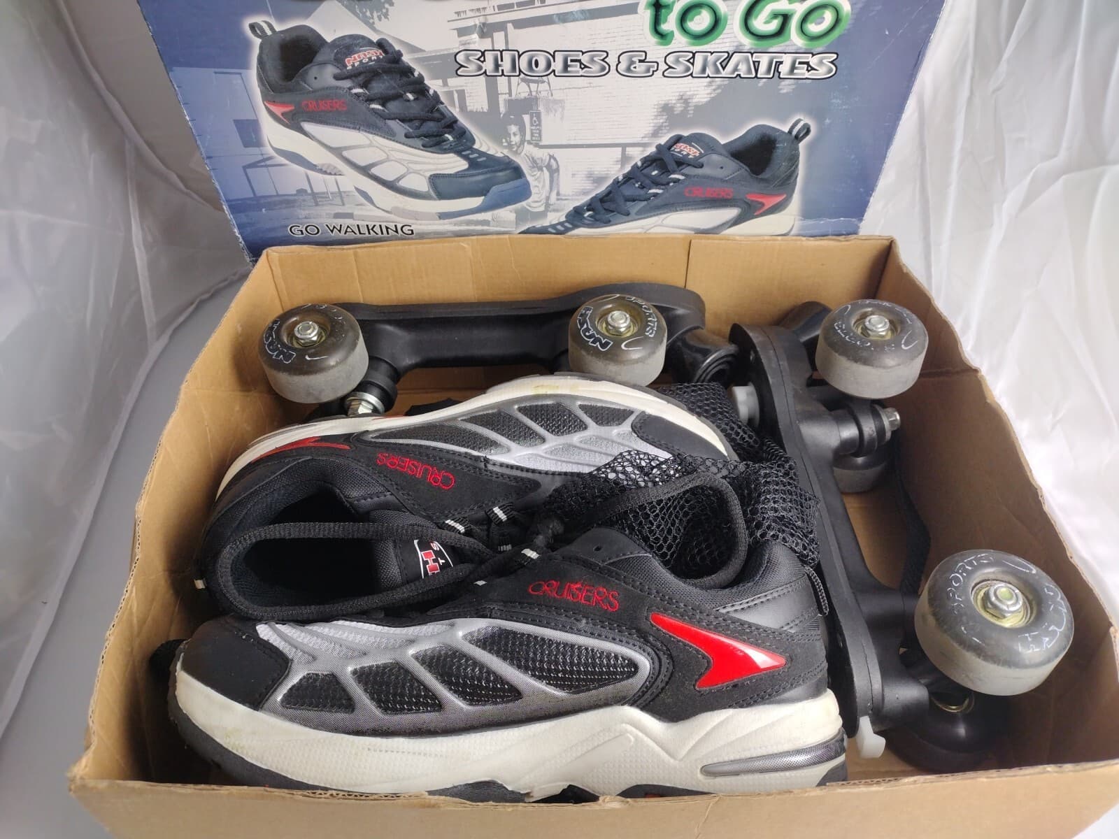 Cruisers To Go Shoes Skates Removable Chassis Men 7 Women 8 5
