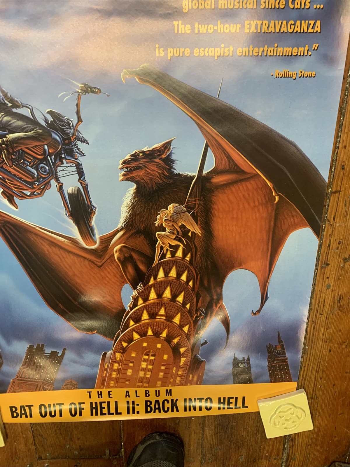 MEAT LOAF  EVERYTHING LOUDER WORLD  TOUR  -  ORIGINAL ROLLED ROCK CONCERT POSTER 6