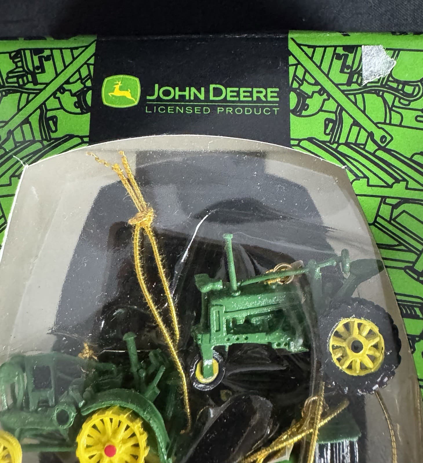 John Deere Tractor Miniature Set Of 5 Christmas Tree Ornaments Farm County 2