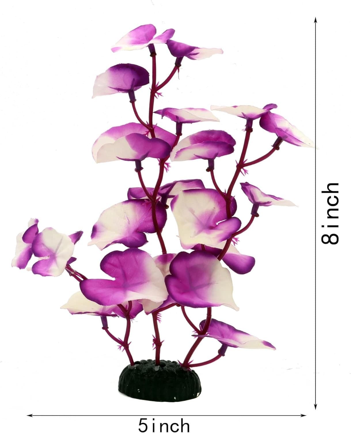 Silk Aquarium Plants for Betta Fish Tank, 2 Pcs 8 Inch Small Silk Aquarium Pl... 5