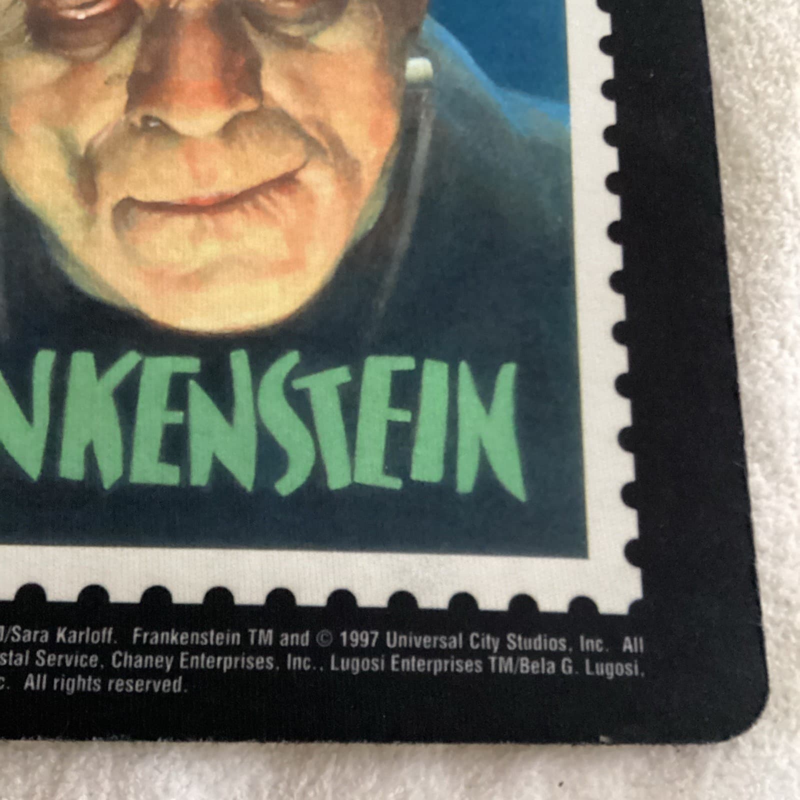 USPS Classic Universal Monster Stamp Boris Karloff Frankenstein Mouse Pad 1997 4