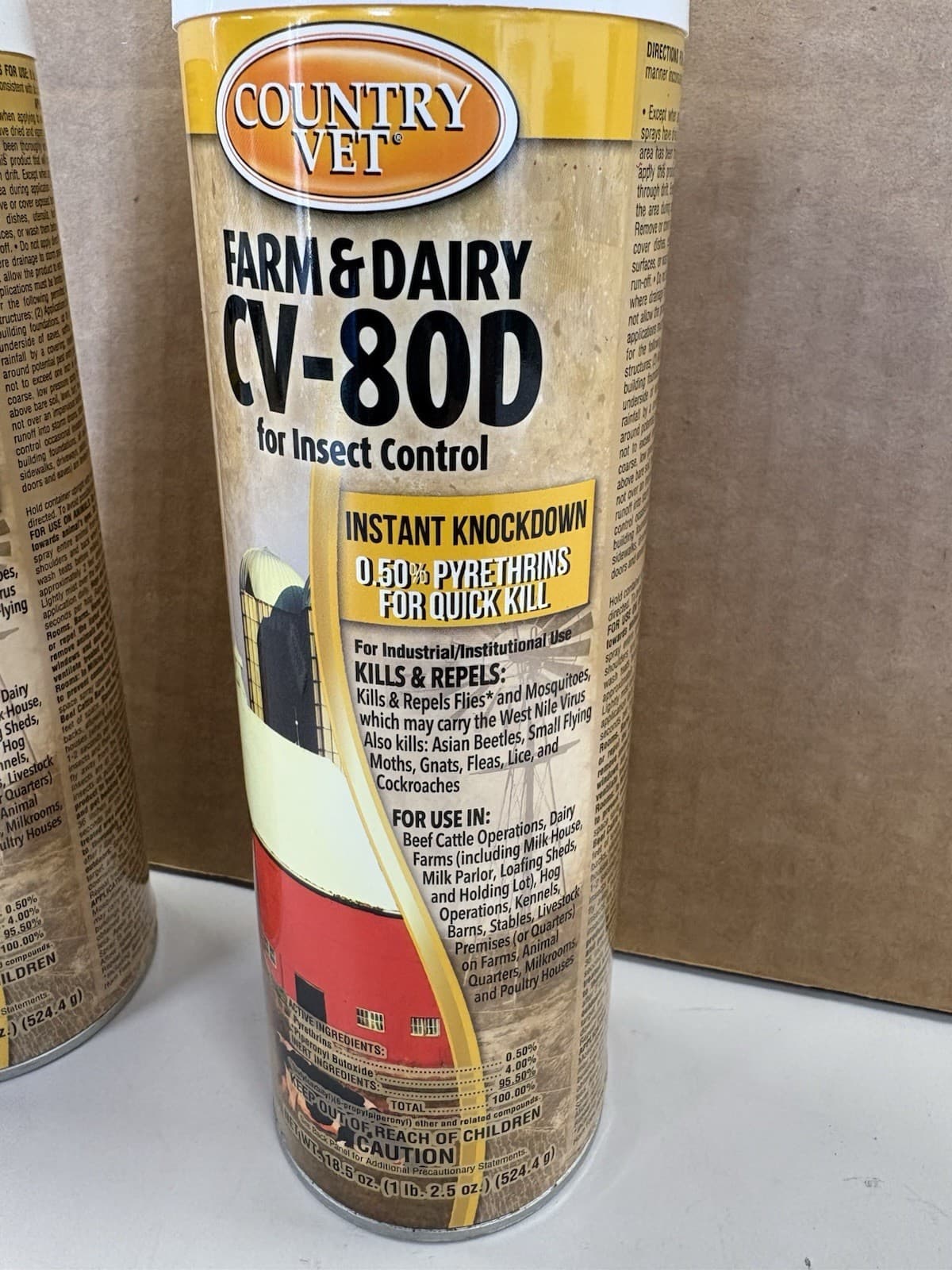 Lot of 2 Country Vet CV-80D Mosquito Fly Spray Barn Insecticide Farm Dairy 3