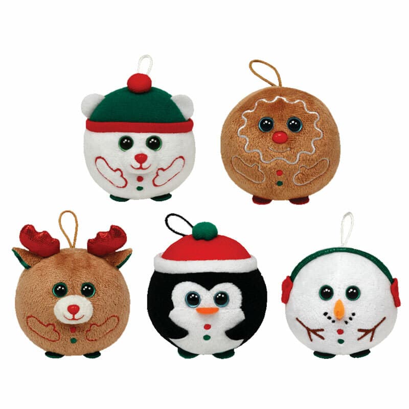TY Holiday Babies -Holiday 2013 Complete set of 5 (Chestnut, Sweets, Snowdrift+2