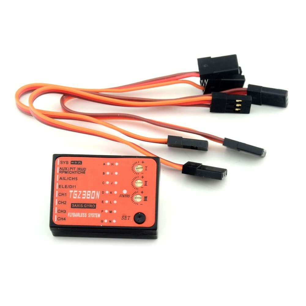 TGZ380N Flybarless System 3 Axis Gyro for Align TREX 450~700 RC Helicopter 2