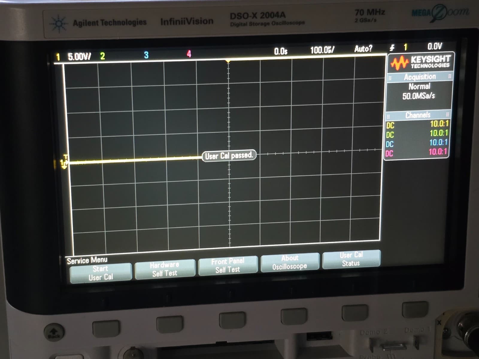 Agilent DSO-X 2004A 4 Channel Digital Oscilloscope 70MHz DVM WaveGen Tested #8 5