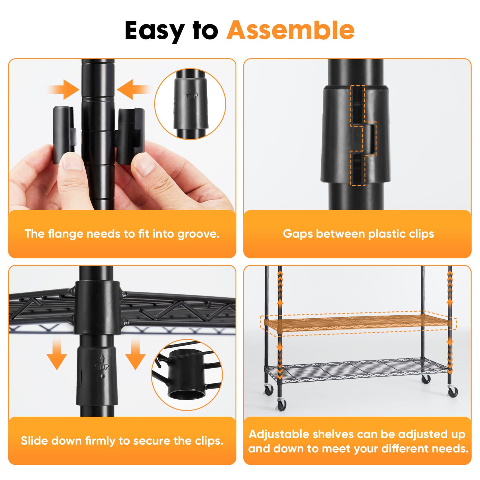 Big Tall Rolling Garment Rack Heavy Duty Double Rails Clothes Rack W/ Wheels 6