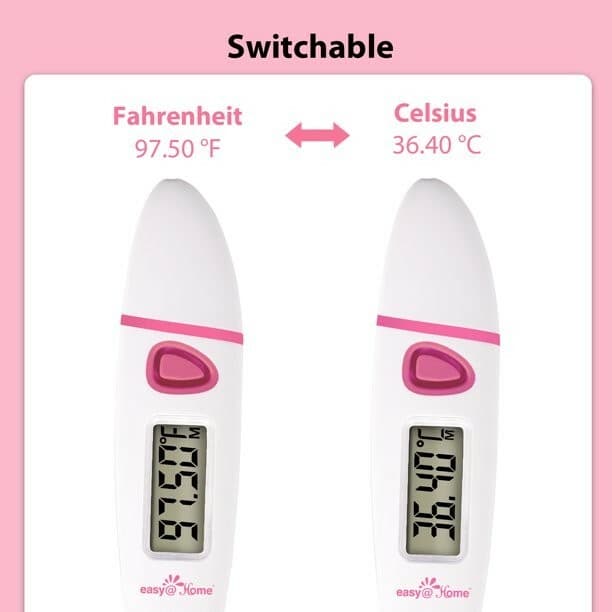Easy@Home Basal Body Thermometer Ovulation Prediction Premom App EBT-018-Pink 3