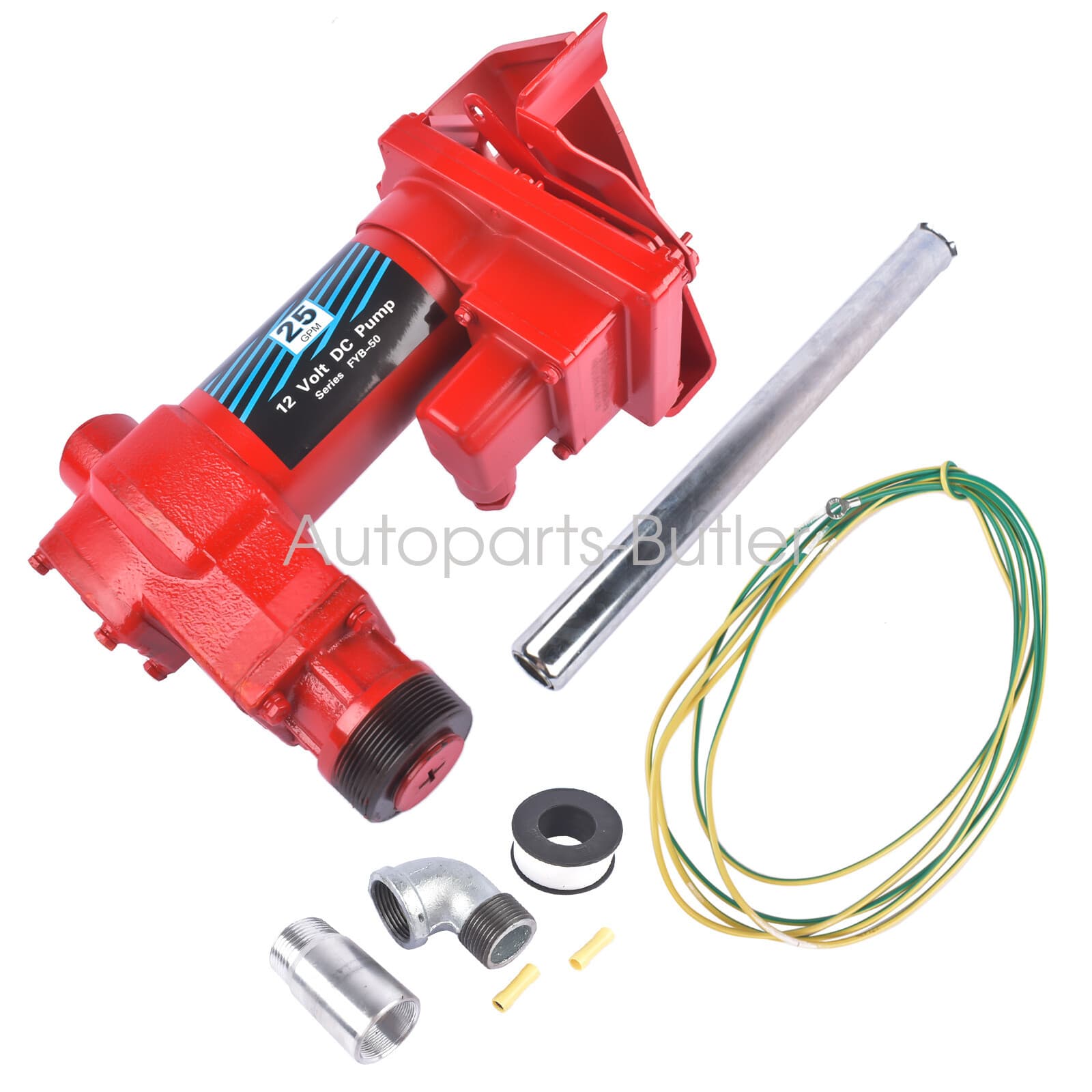 25 GPM 12 Volt Fuel Transfer Pump for Gasoline Diesel Kerosene Ethanol Blends 2