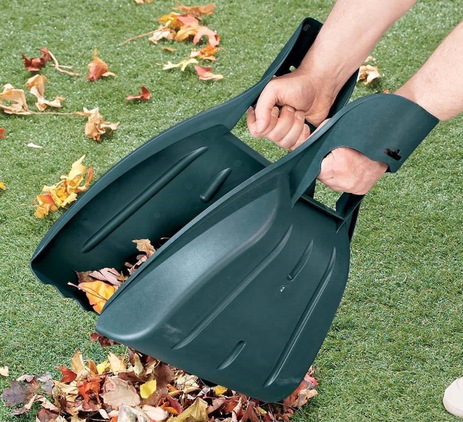 Leaf Scoops Garden Lawn Leaves Hand Rake Scoop Gardening Grass Grabber Tool Pair 3