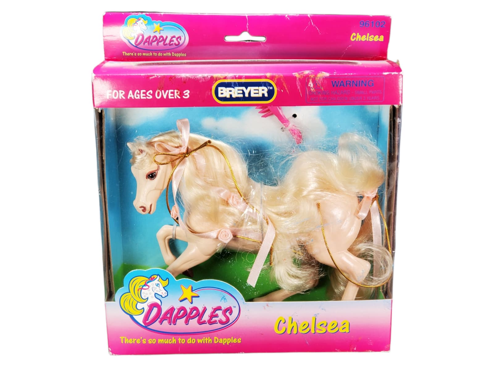Vintage 1996 Breyer Dapples Chelsea # 96102 Horse BIN W/ Pink Comb