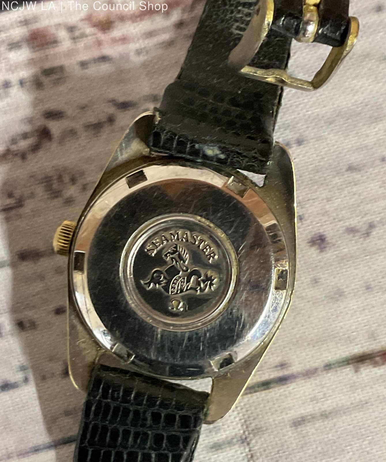 Omega Seamaster Automatic Gold Tone Case Vintage Swiss 4