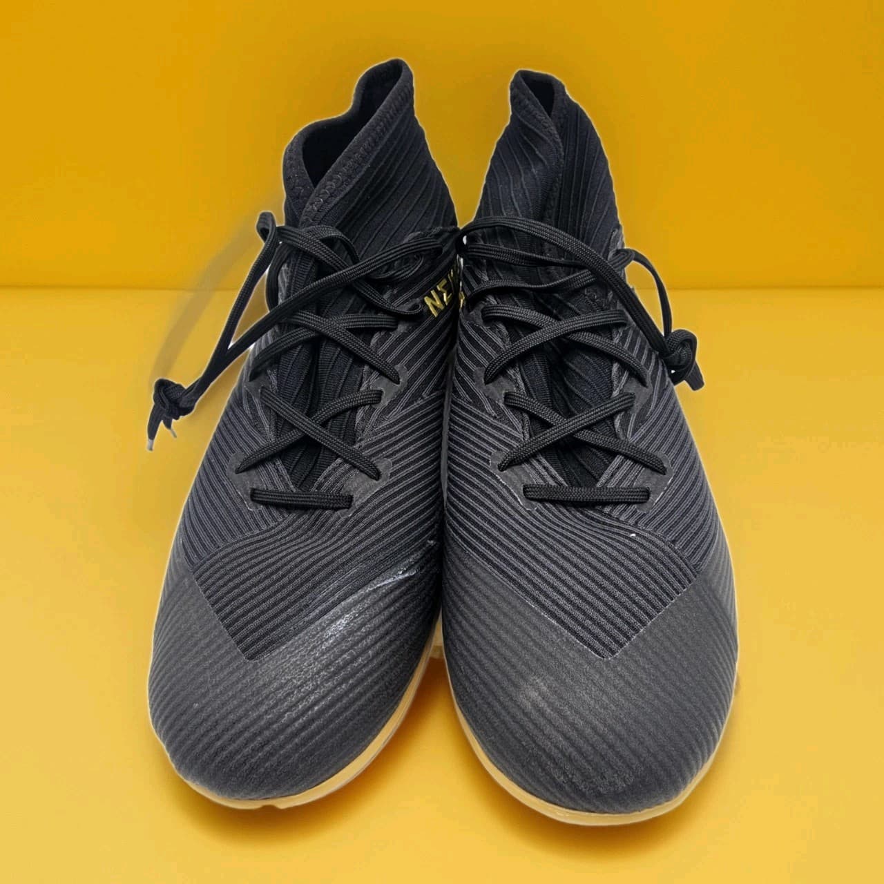 NEW w/Defects Adidas Nemeziz 19.3 IN Indoor Soccer Shoes Black Gum US 12 Futsal  3