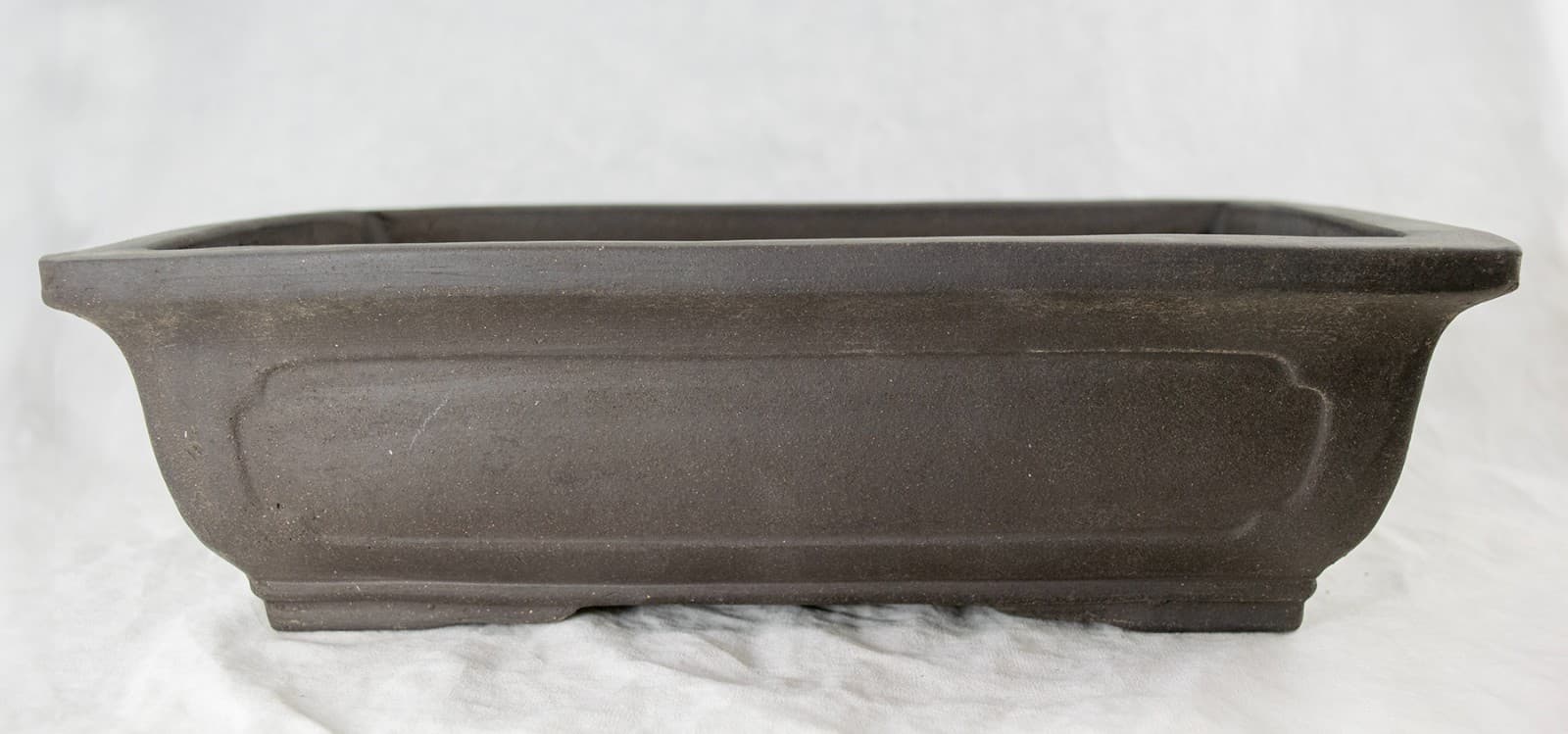 Japanese Yokkaichi Rectangular Unglazed Succulent, Bonsai Pot - 13.5" to 17.75