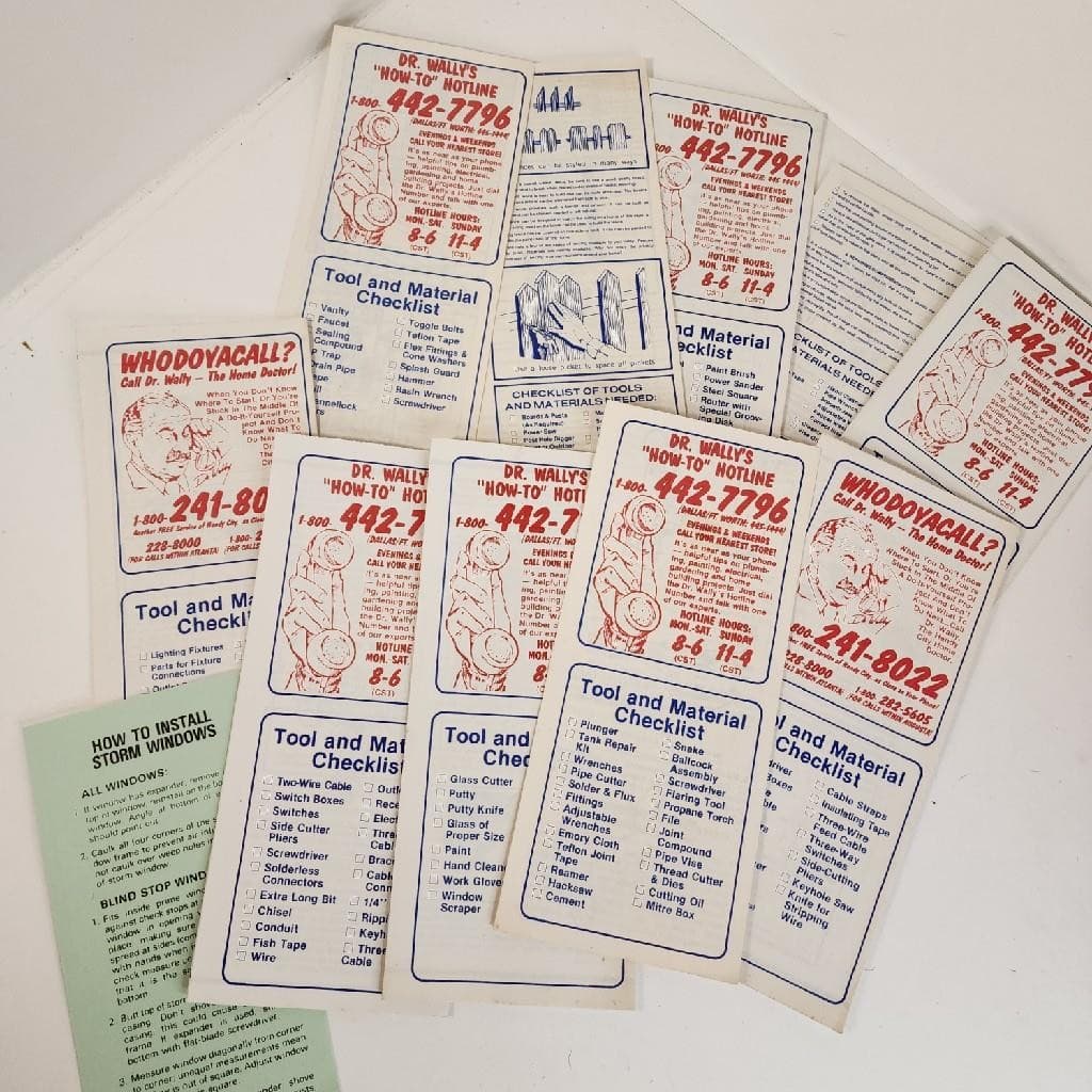 Handy City DYI brochures 1970s Hardware store pamphlets Home Improvement how tos 4